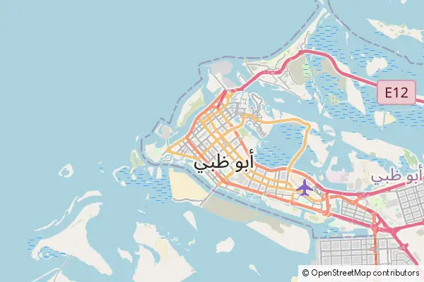 Mapa Abu Dabi