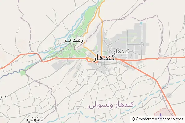 Mapa Kandahar