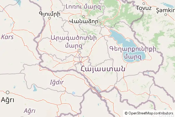 Mapa Ereván