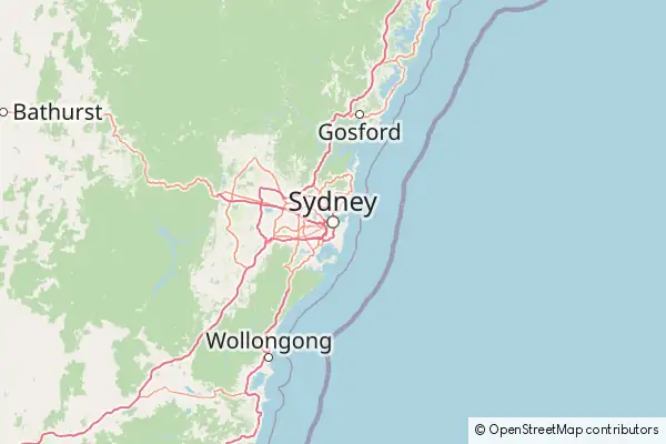 Mapa Sídney