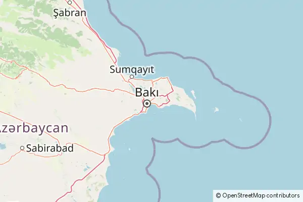 Mapa Bakú