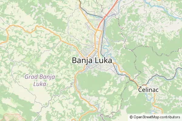 Mapa Bania Luka