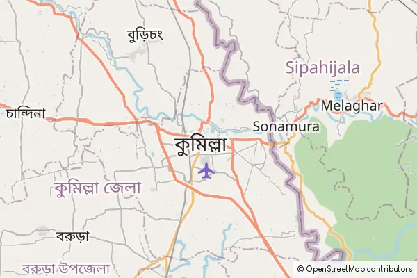 Mapa Comilla