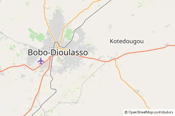 Mapa Bobo-Dioulasso