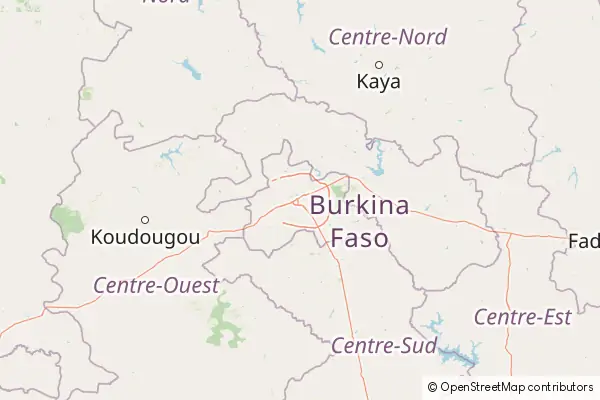 Mapa Uagadugú
