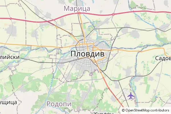 Mapa Plovdiv