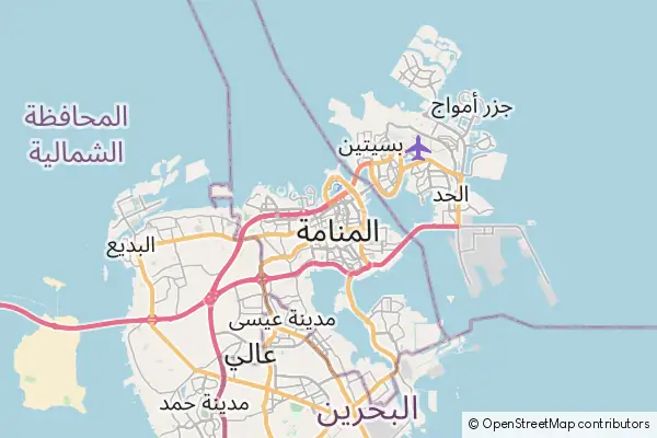Mapa Manama
