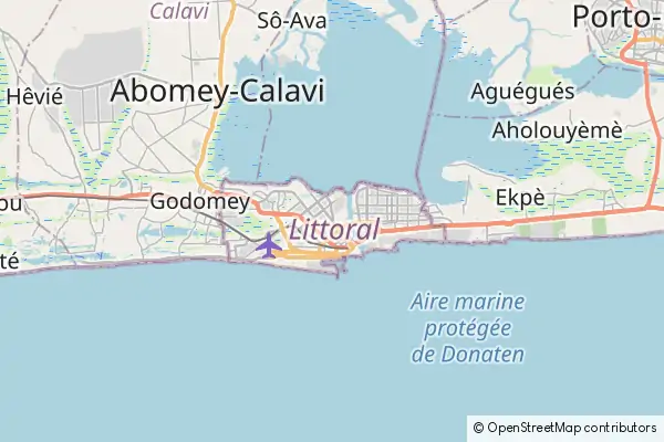 Mapa Cotonú