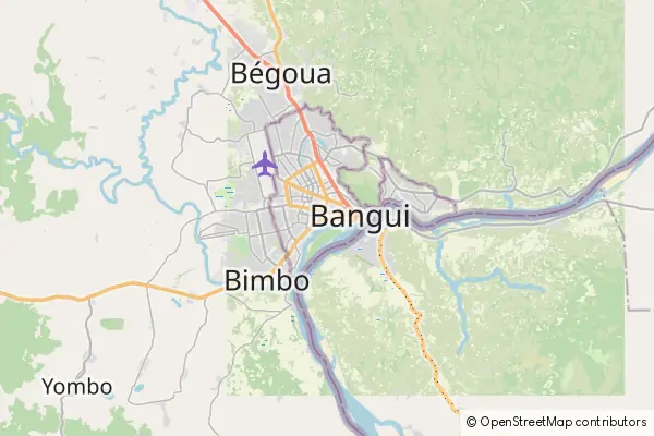 Mapa Bangui