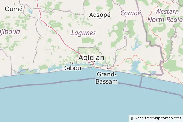 Mapa Abiyán