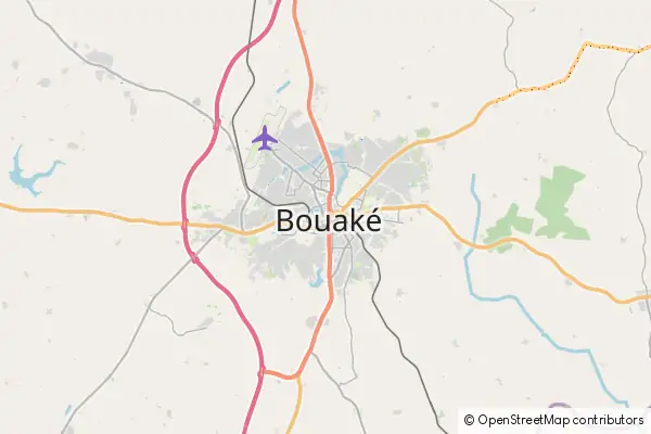 Mapa Bouaké