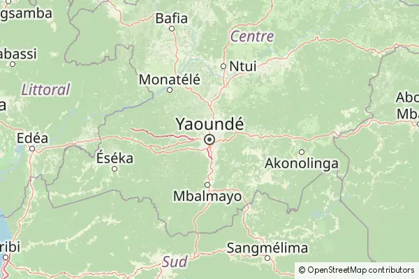 Mapa Yaundé