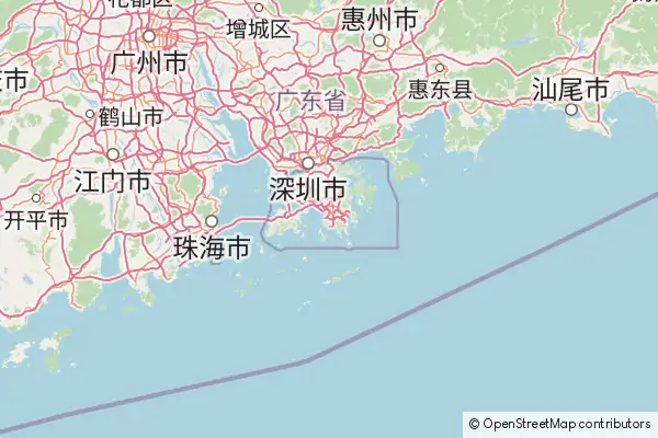 Mapa Hong Kong