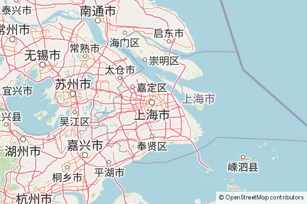 Mapa Shanghái
