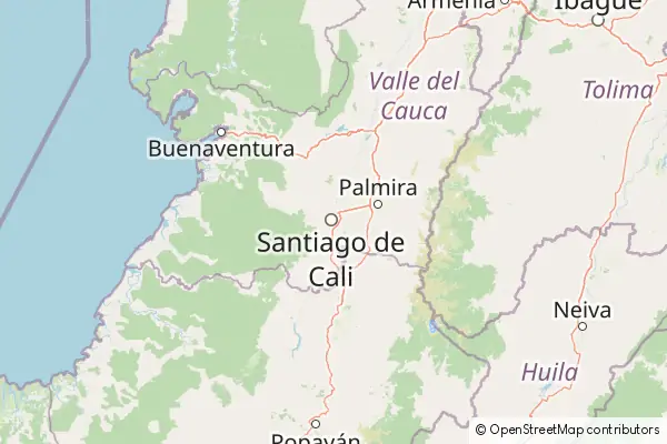 Mapa Santiago de Cali