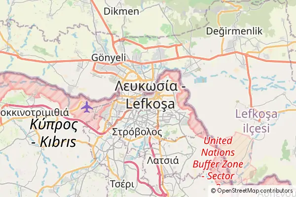 Mapa Nicosia