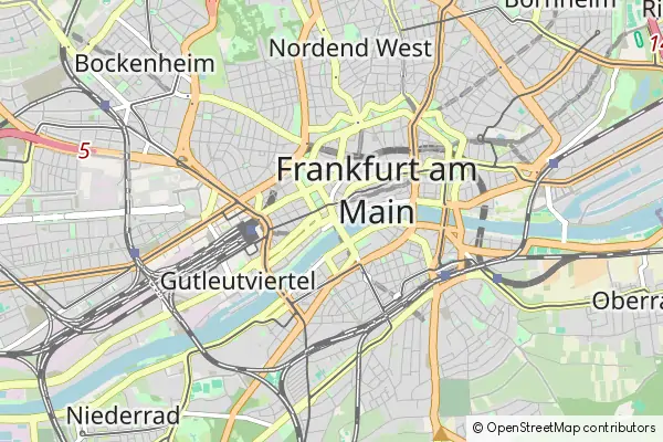 Mapa Fráncfort del Meno