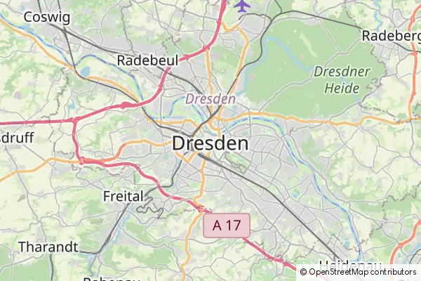 Mapa Dresde