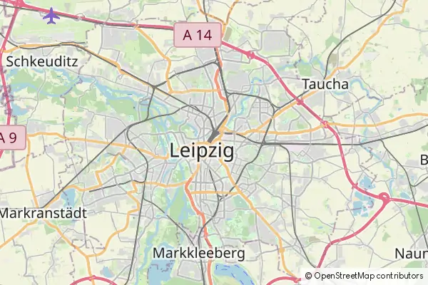 Mapa Leipzig