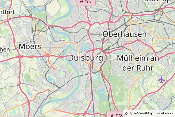 Mapa Duisburgo