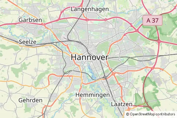 Mapa Hanóver