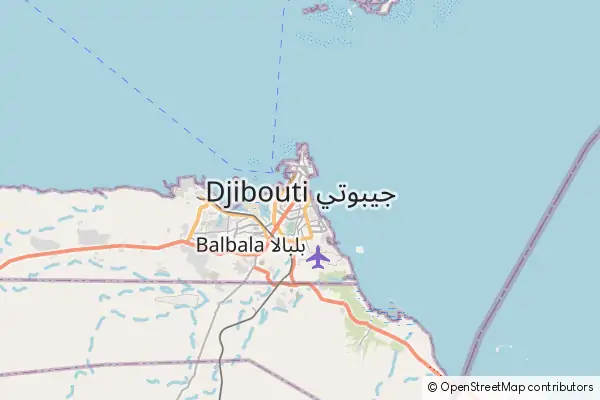 Mapa Yibuti
