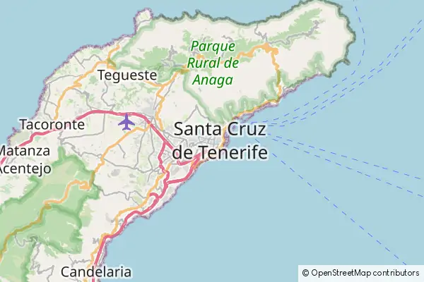 Mapa Santa Cruz de Tenerife