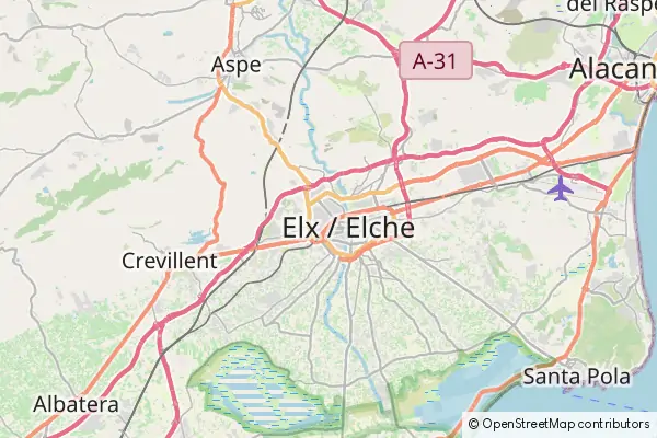 Mapa Elche