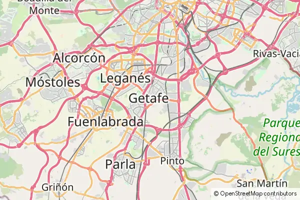 Mapa Getafe