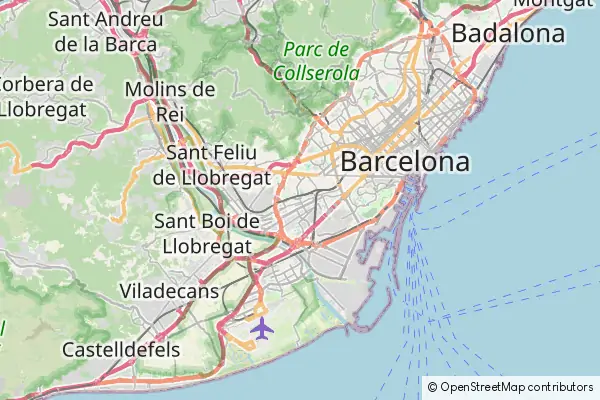 Mapa Hospitalet de Llobregat