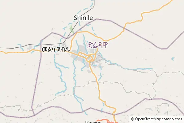 Mapa Dire Dawa