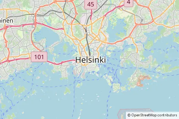 Mapa Helsinki