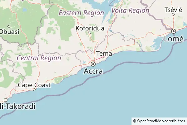 Mapa Accra