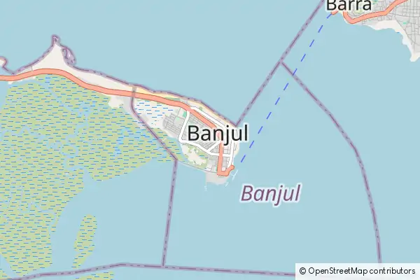 Mapa Banjul
