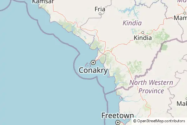 Mapa Conakry