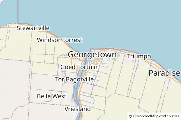 Mapa Georgetown