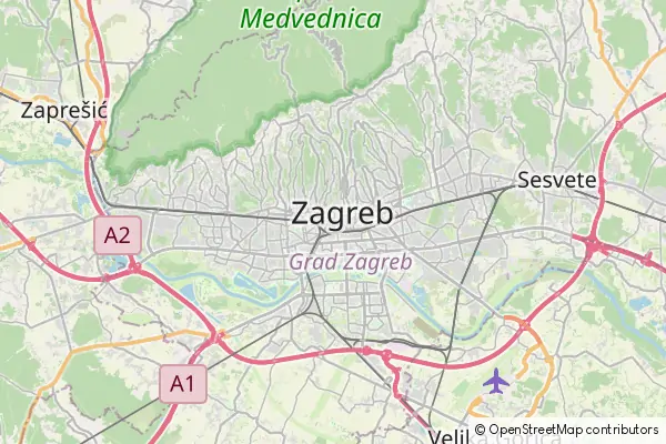 Mapa Zagreb