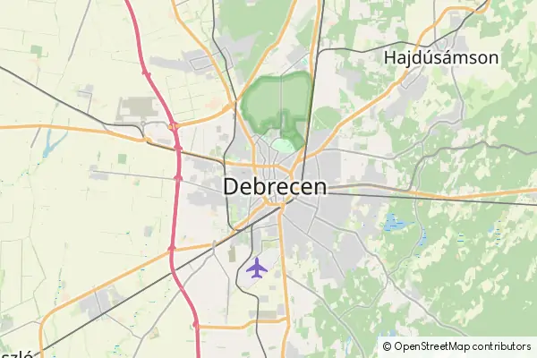 Mapa Debrecen