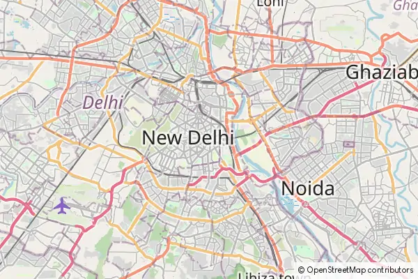 Mapa Delhi