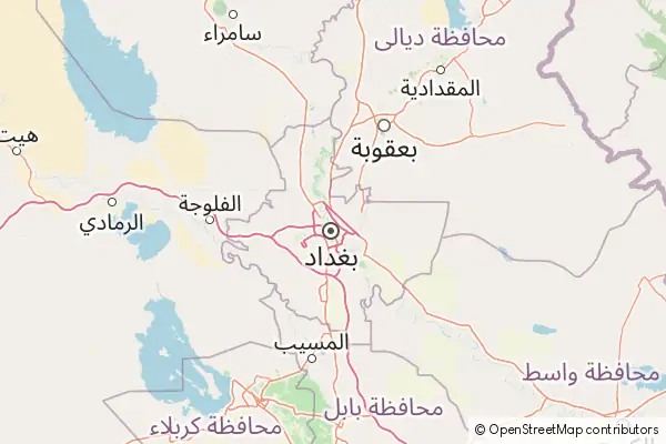 Mapa Bagdad