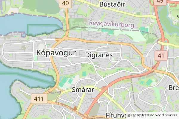 Mapa Kópavogur