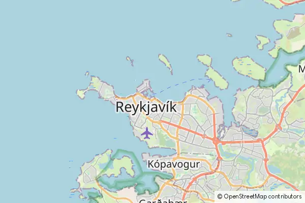 Mapa Reikiavik