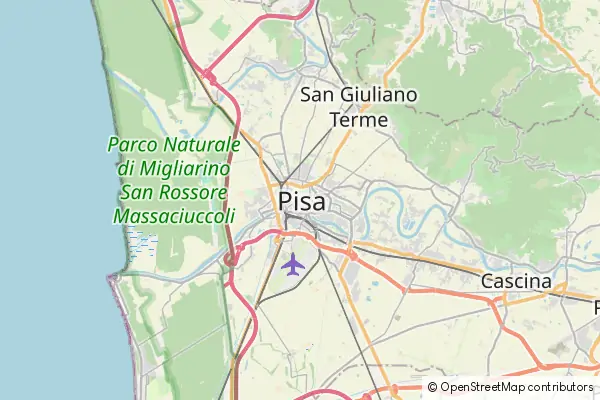 Mapa Pisa