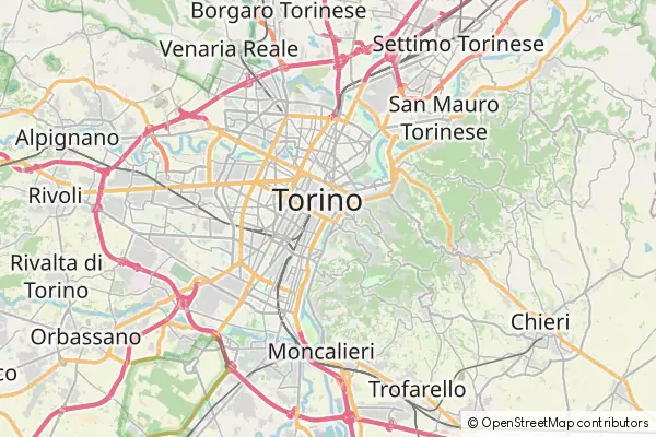 Mapa Turín