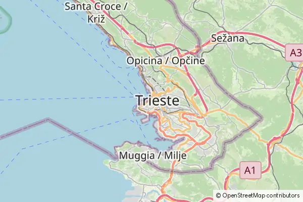 Mapa Trieste
