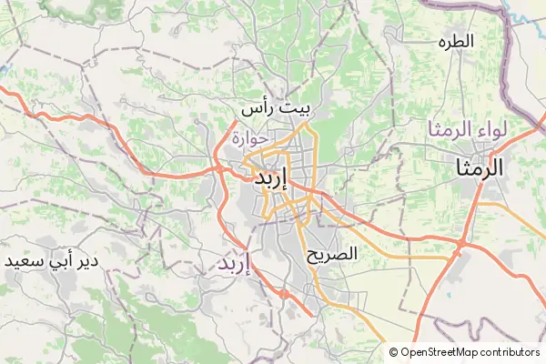 Mapa Irbid