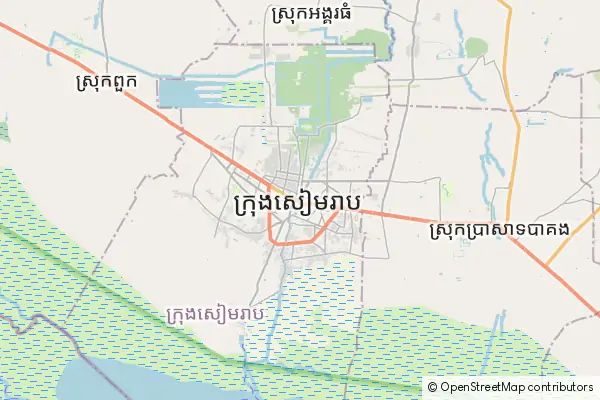 Mapa Ciudad de Siem Riep