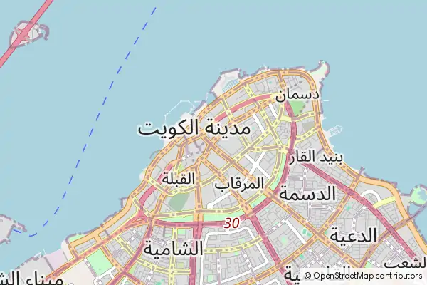 Mapa Ciudad de Kuwait
