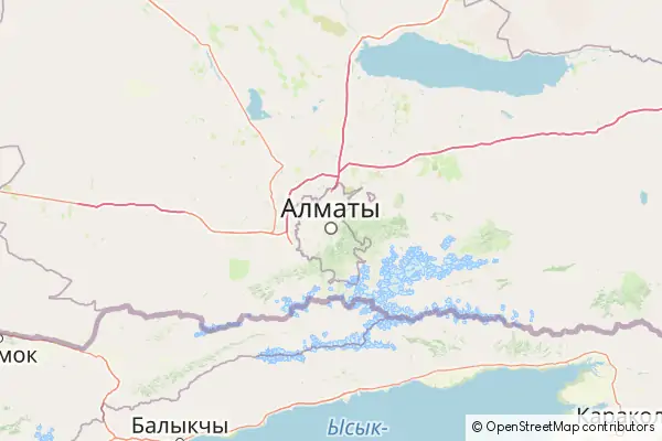Mapa Almatý
