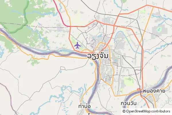 Mapa Vientiane